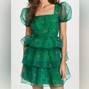 HVN Mimi Tiered Mini Dress